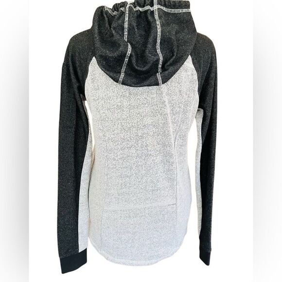 Hurley Black and Gray speckled full zip Hoodie, Nike Dri-Fit technology size S - Picture 3 of 9